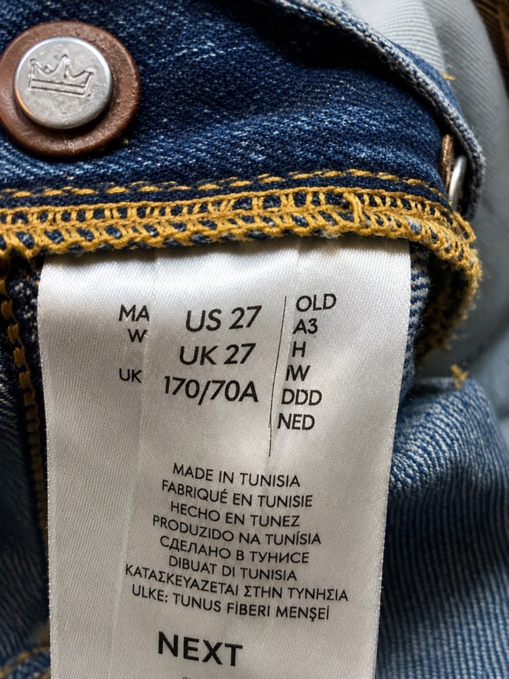 Pilcro Distressed Denim Overalls Straight Leg Carpenter Utility 27 - Picture 5 of 10